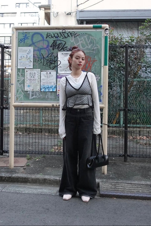 ドットチュールビスチェ